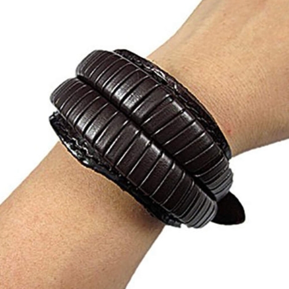 Other - Men's Brown Leather Bracelet